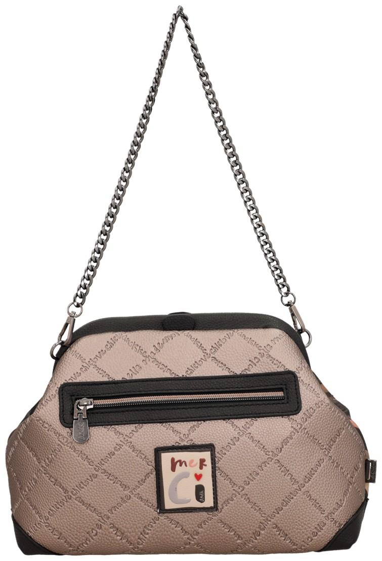 Anekke Mademoiselle Parisian Schultertasche Bügelverschluss dunkelbunt