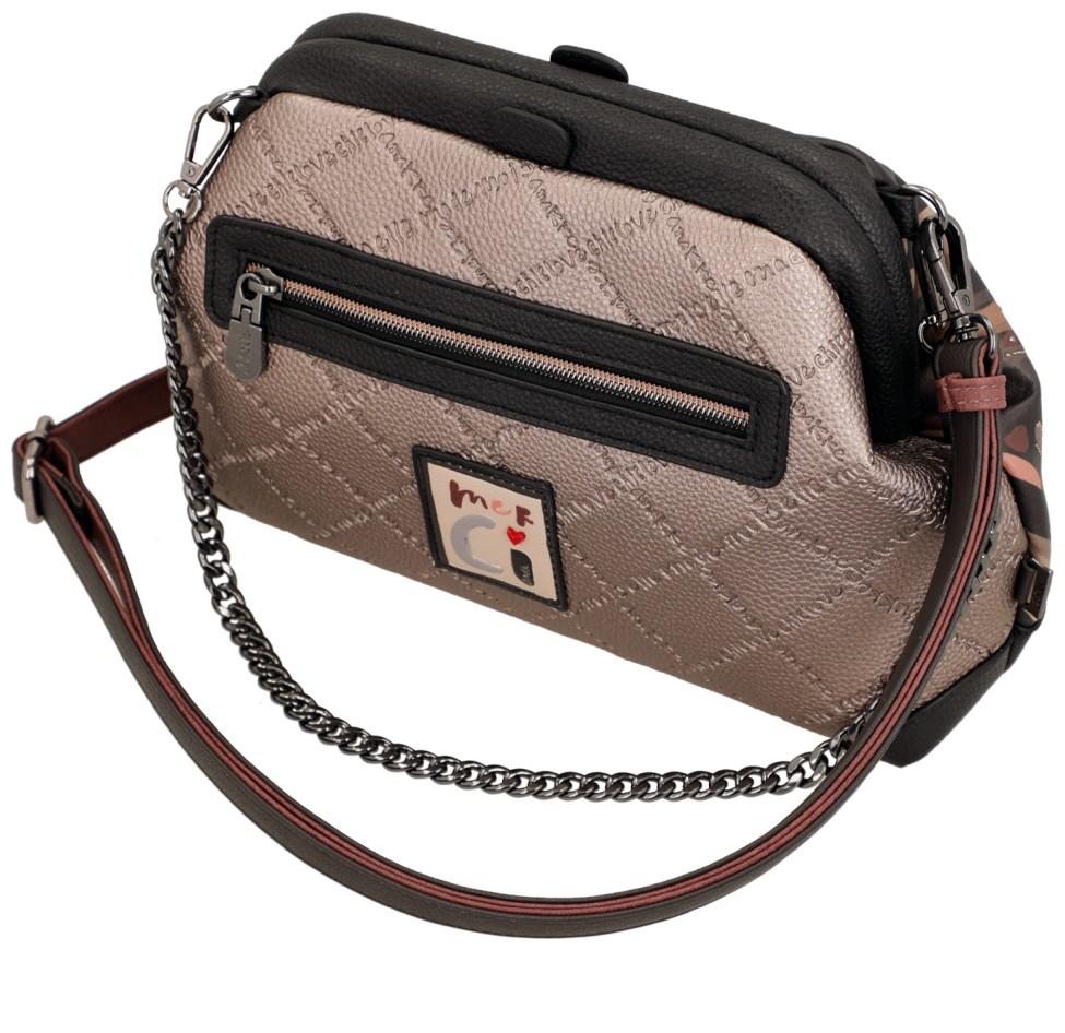 Anekke Mademoiselle Parisian Schultertasche Bügelverschluss dunkelbunt