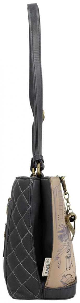 Anekke Mademoiselle Studio Schultertasche Skizzen Taupe