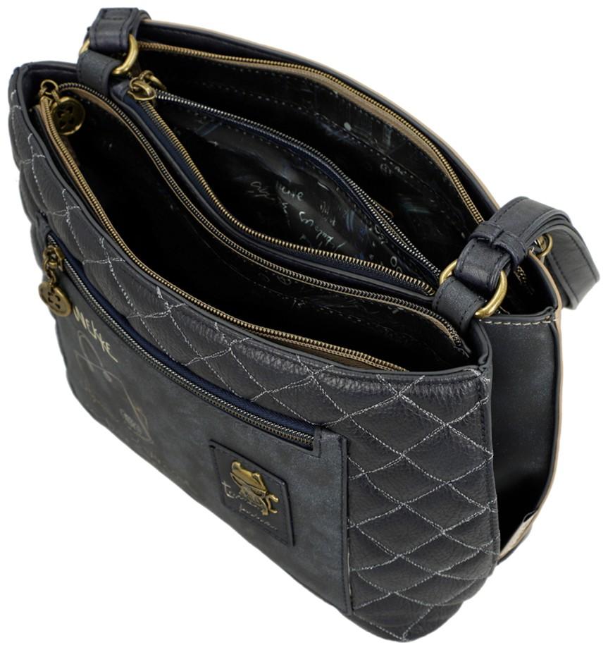 Anekke Mademoiselle Studio Schultertasche Skizzen Taupe