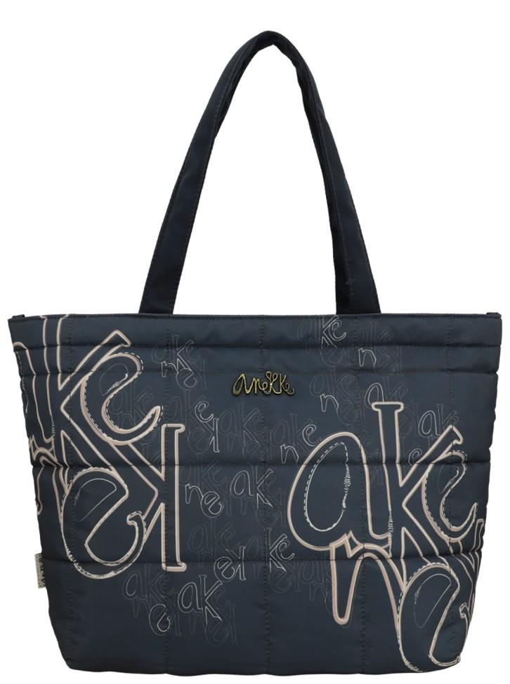 Anekke Mademoiselle Travel gepolsterte Henkeltasche Perlon blau