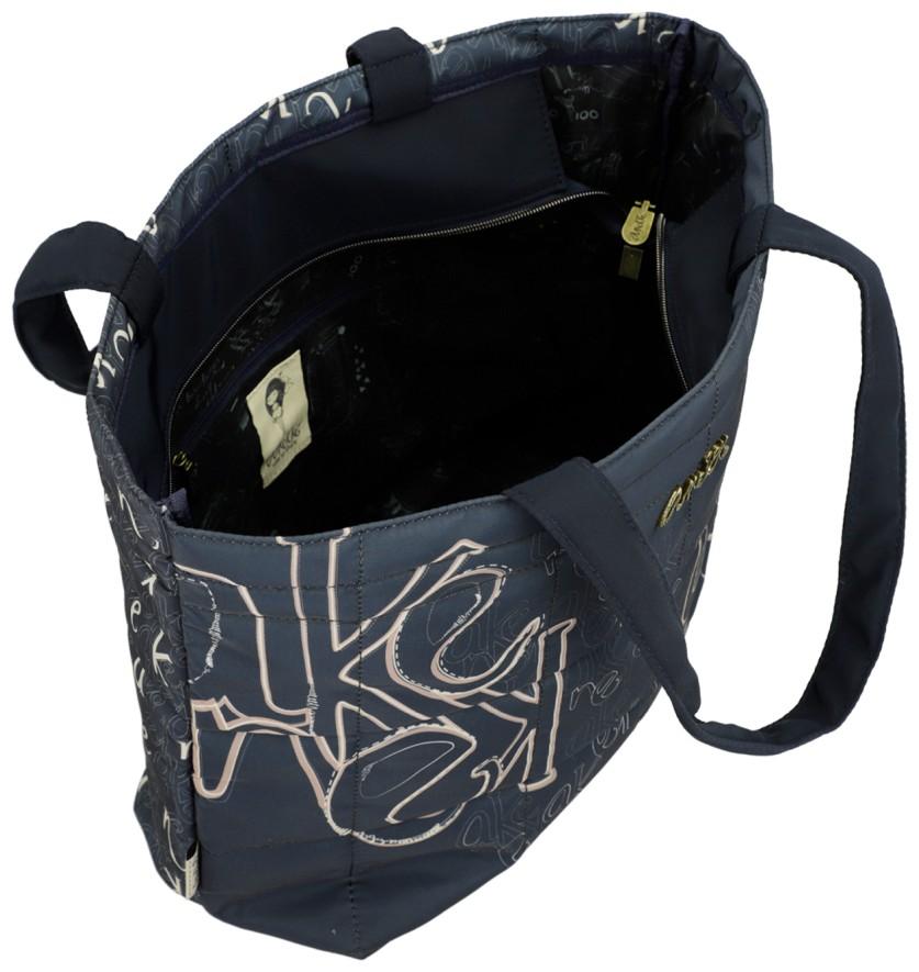 Anekke Mademoiselle Travel gepolsterte Henkeltasche Perlon blau