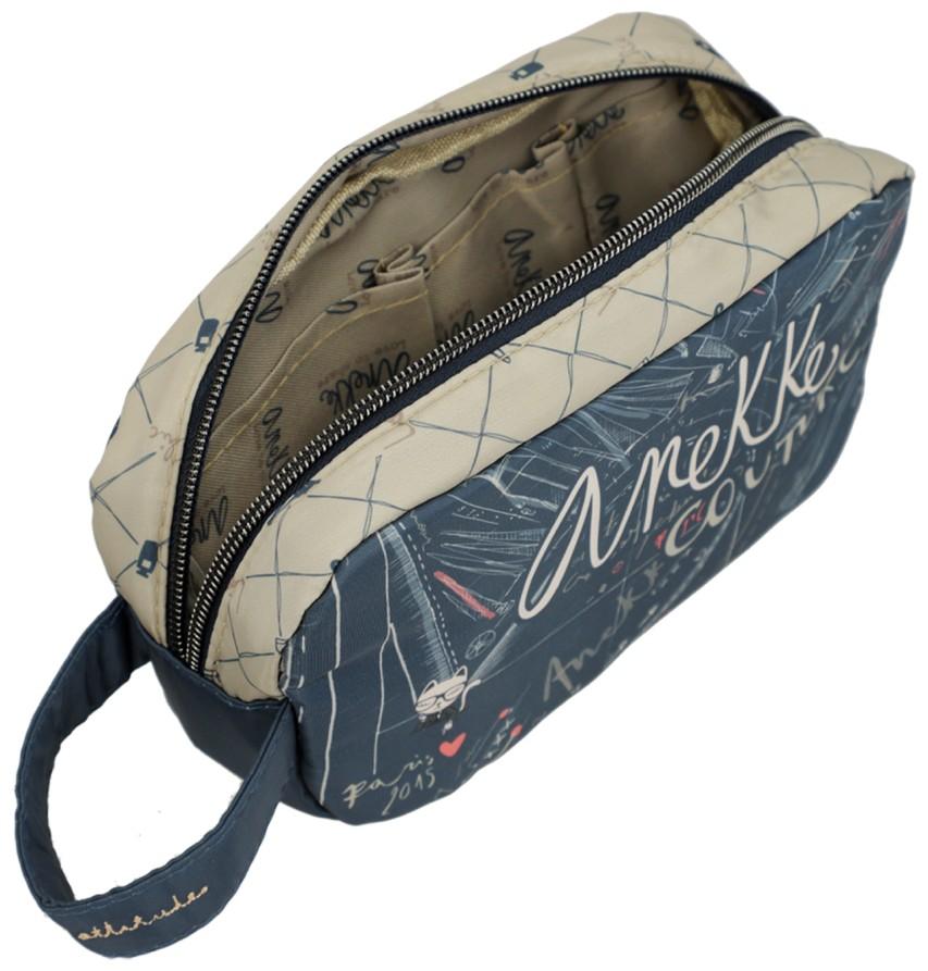 Anekke Makeup Bag Mademoiselle Travel Viaje Perlon Blau