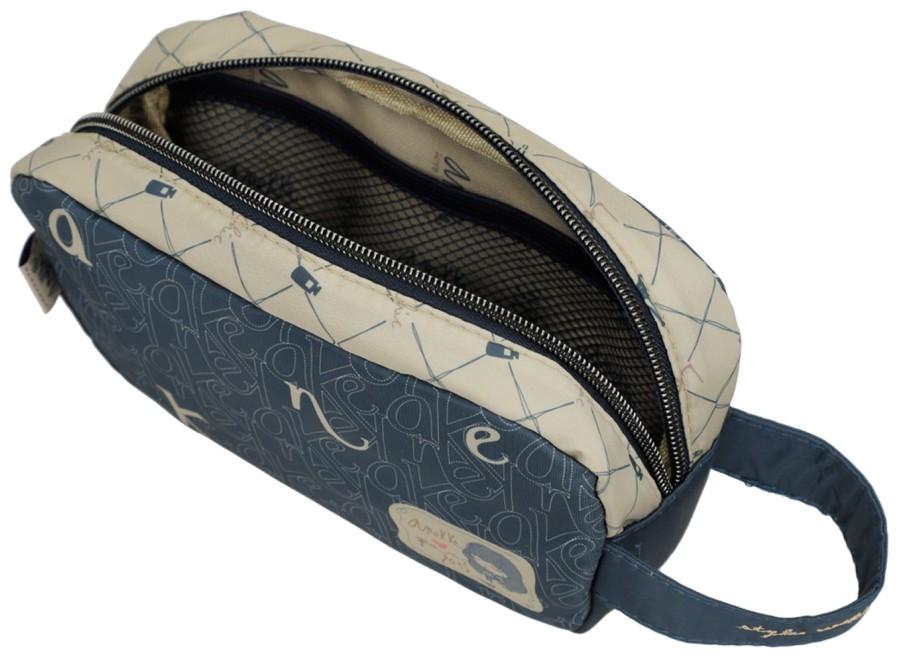 Anekke Makeup Bag Mademoiselle Travel Viaje Perlon Blau