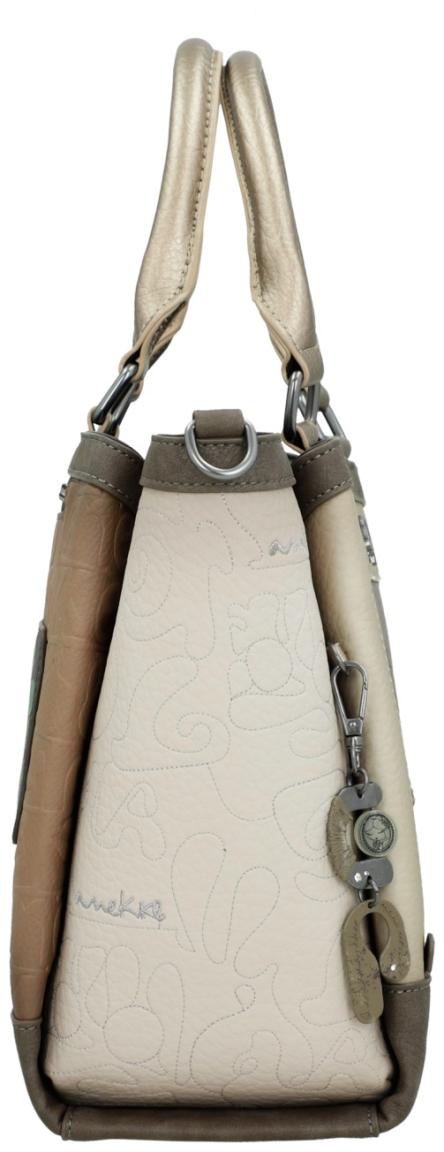 Anekke Muse Amphora Henkeltasche beige taupe Prägung