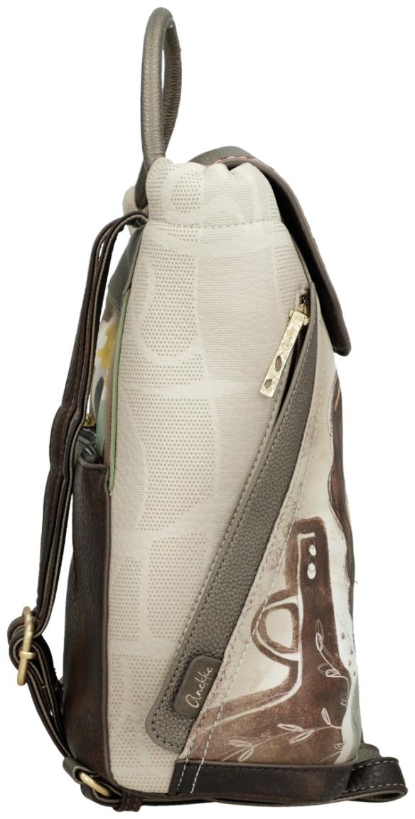 Anekke Muse Damenrucksack Drawstring Überschlag Taupe