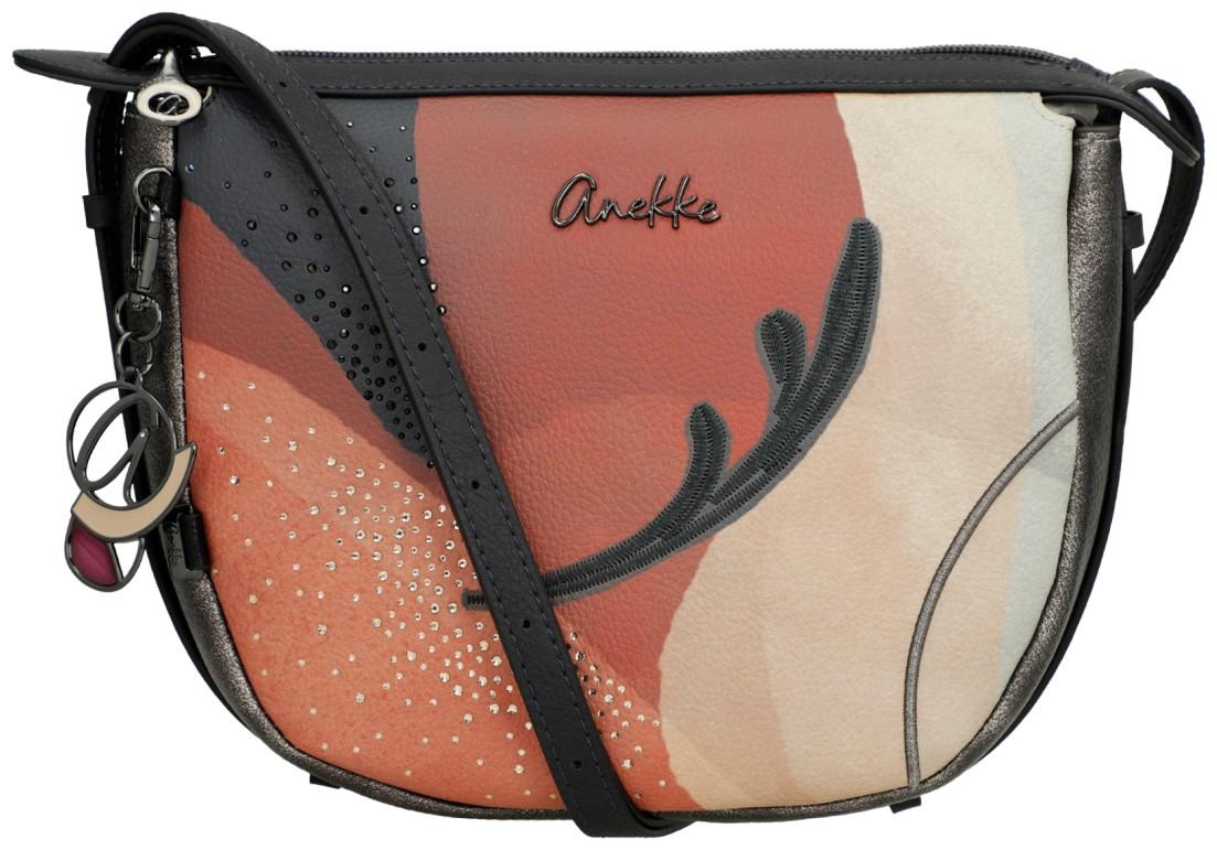 Anekke Muse Eikon Crossovertasche bestickt Strasssteine Rottöne