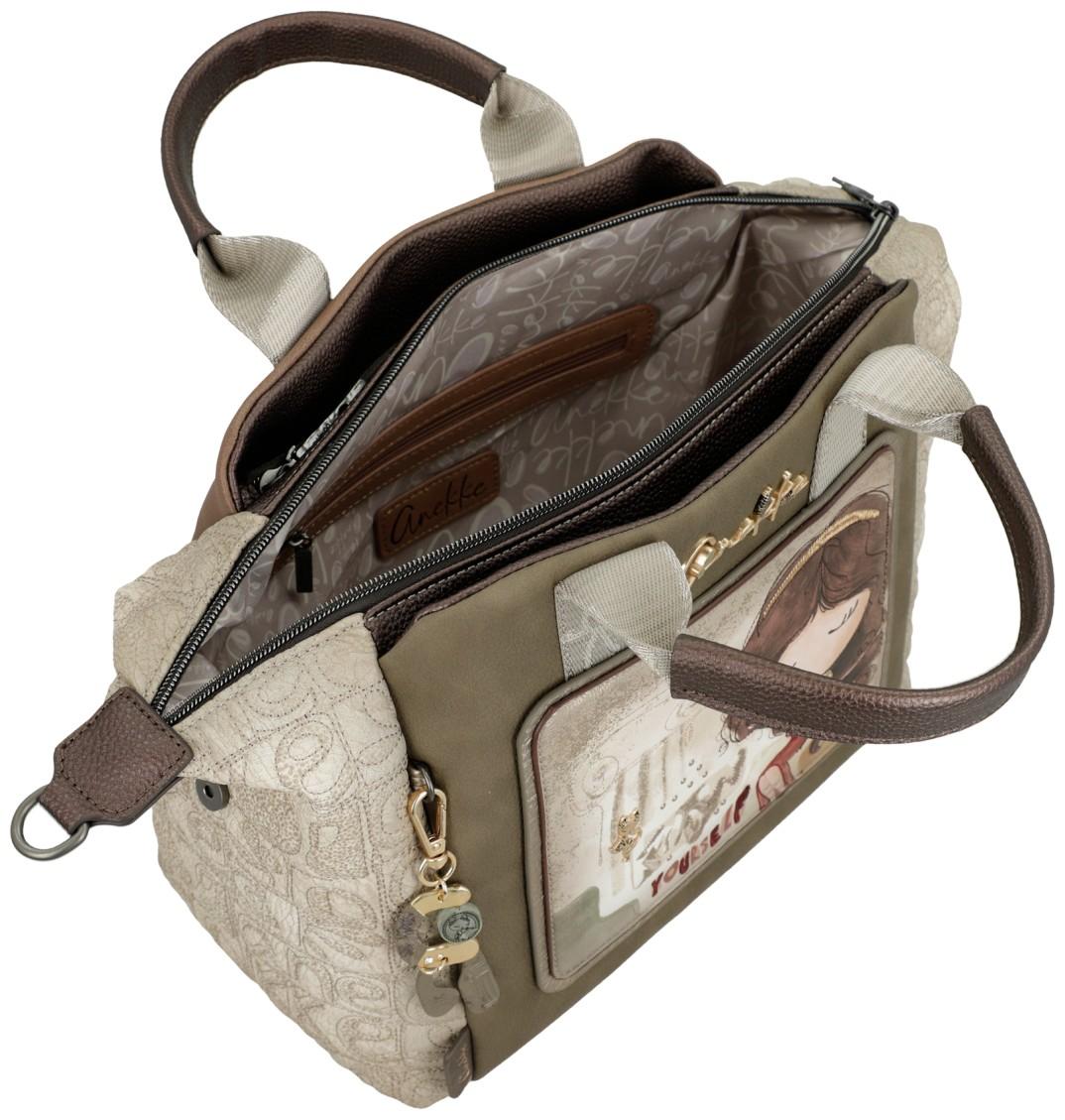 Anekke Muse Henkeltasche taupe beige Griechenland