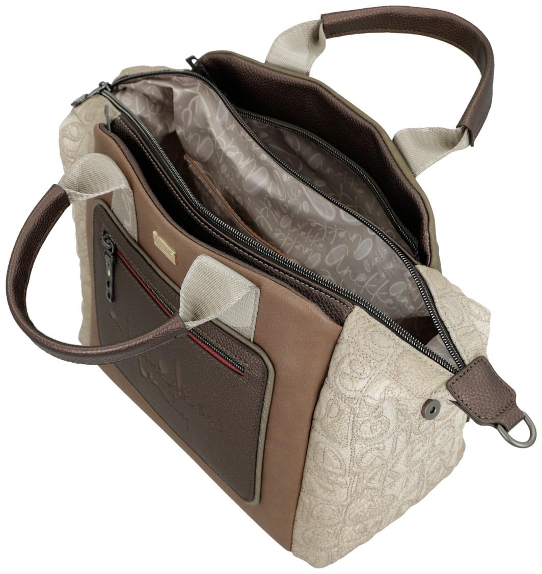 Anekke Muse Henkeltasche taupe beige Griechenland