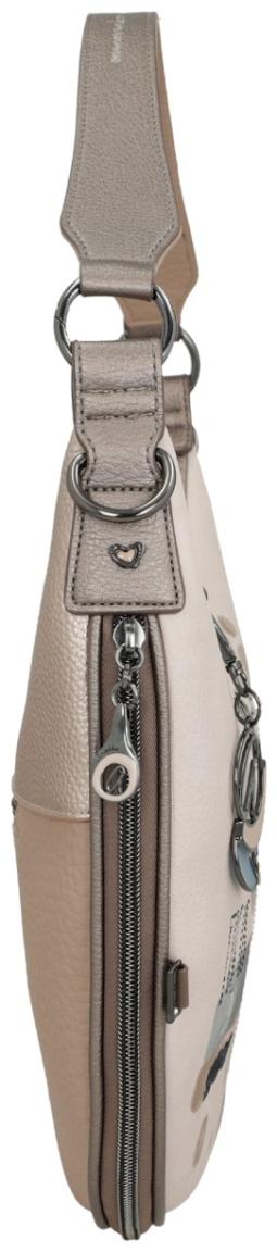 Anekke Muse Olympia Beuteltasche erweiterbar beige Print