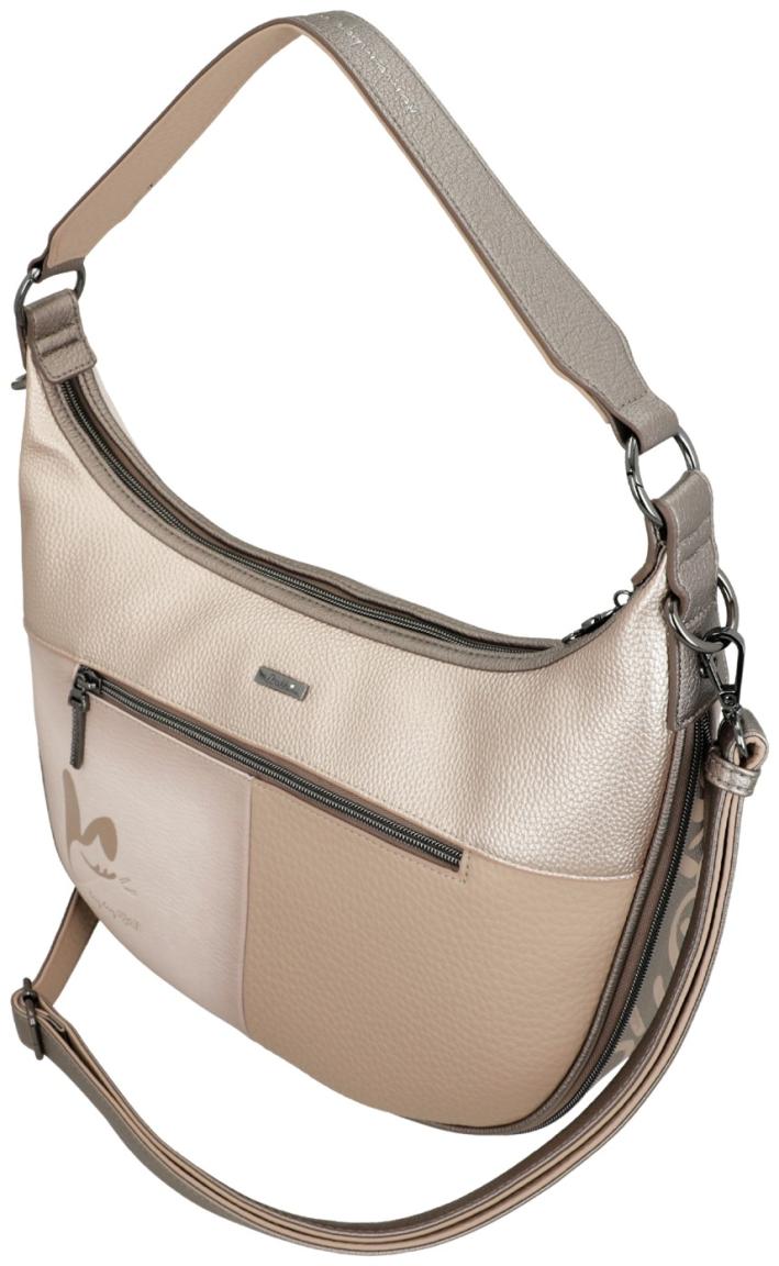 Anekke Muse Olympia Beuteltasche erweiterbar beige Print