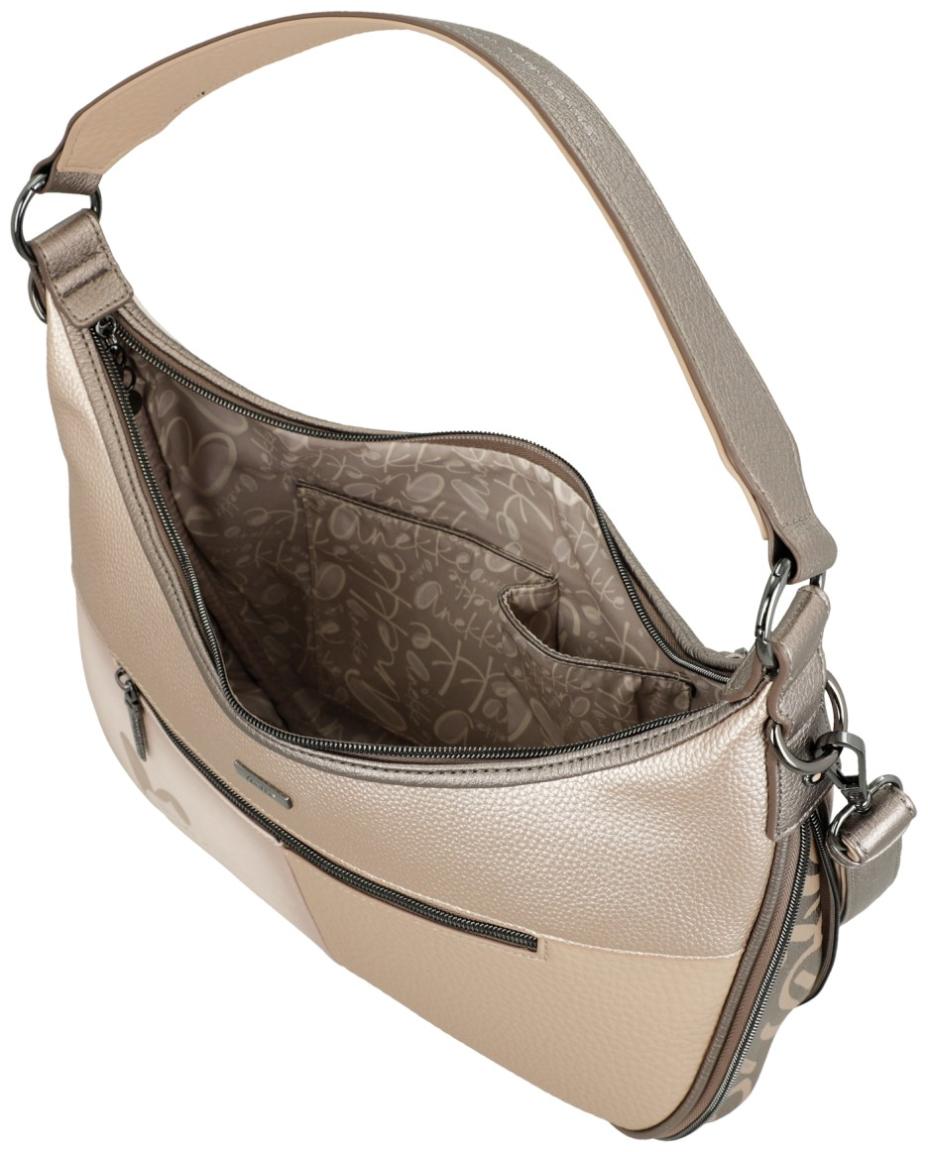Anekke Muse Olympia Beuteltasche erweiterbar beige Print