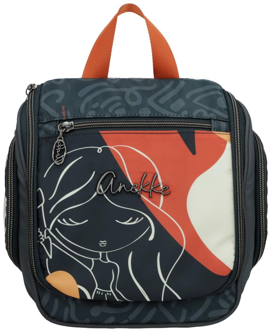 Anekke Muse Olympia Reisenecessaire mit Haken schwarz bunt 