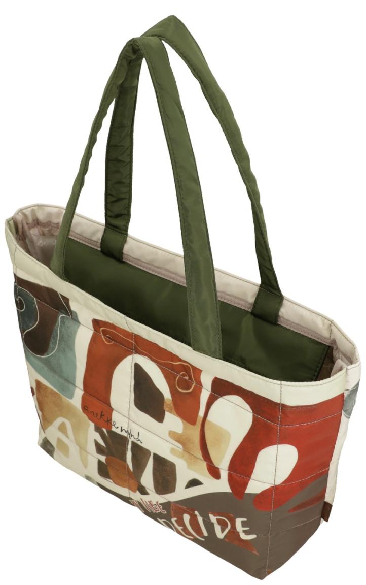 Anekke Muse abgesteppte Henkeltasche mit Print Perlon