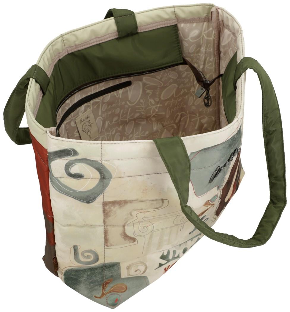 Anekke Muse abgesteppte Henkeltasche mit Print Perlon