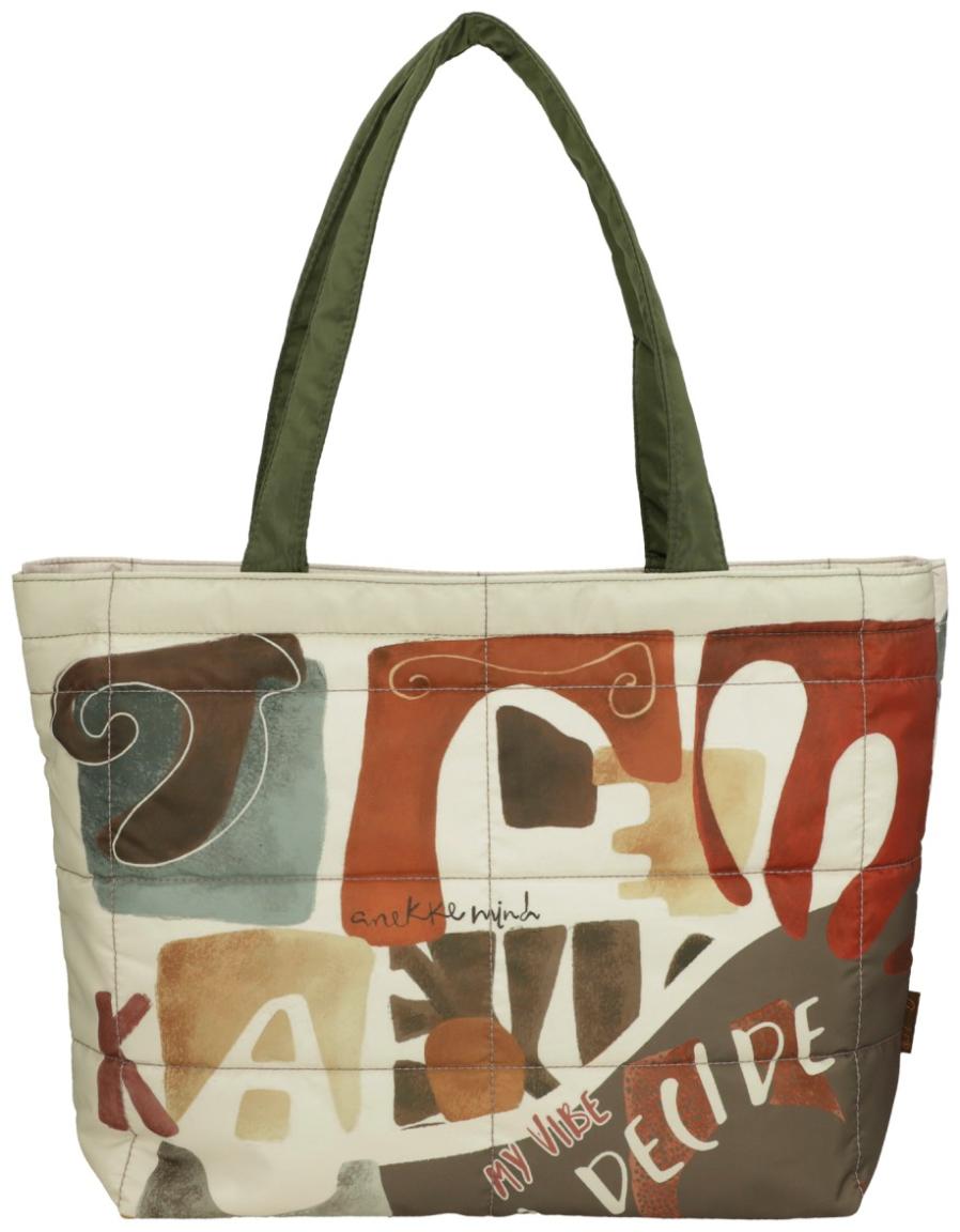 Anekke Muse abgesteppte Henkeltasche mit Print Perlon