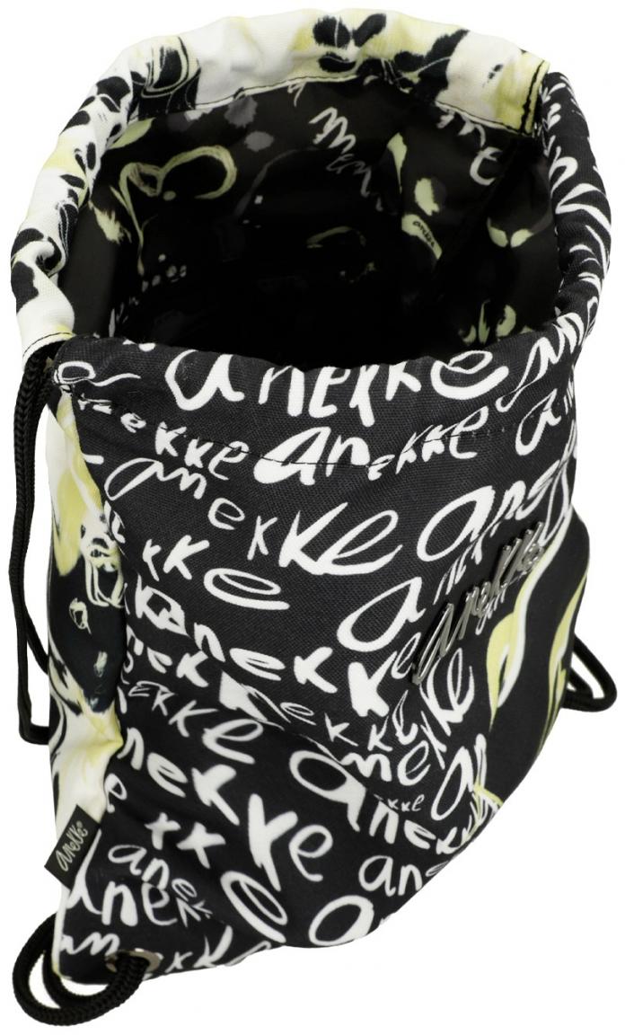Anekke Nature Towanda Alltagsrucksack schwarz gelb Logoprint