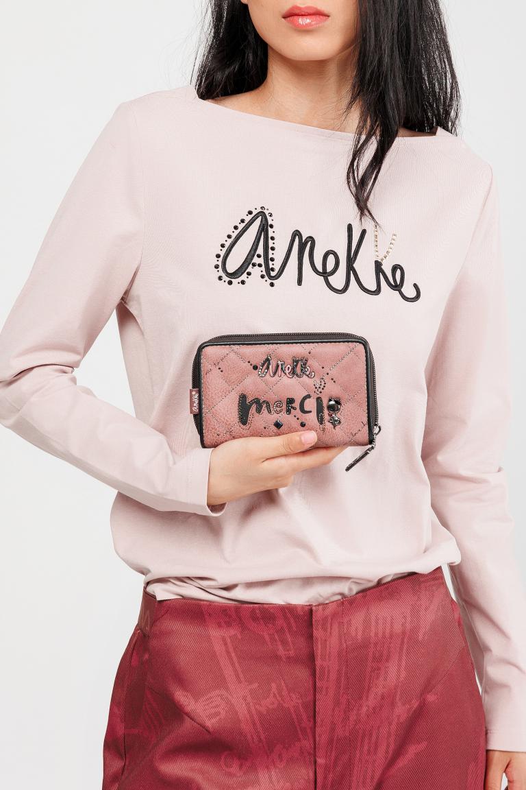 Anekke Portemonnaie Mademoiselle Parisian Altrosa Steppdesign