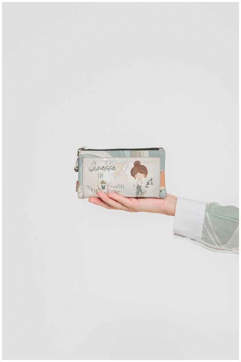 Anekke Portemonnaie mit Riegel Sophia Blaugrau 