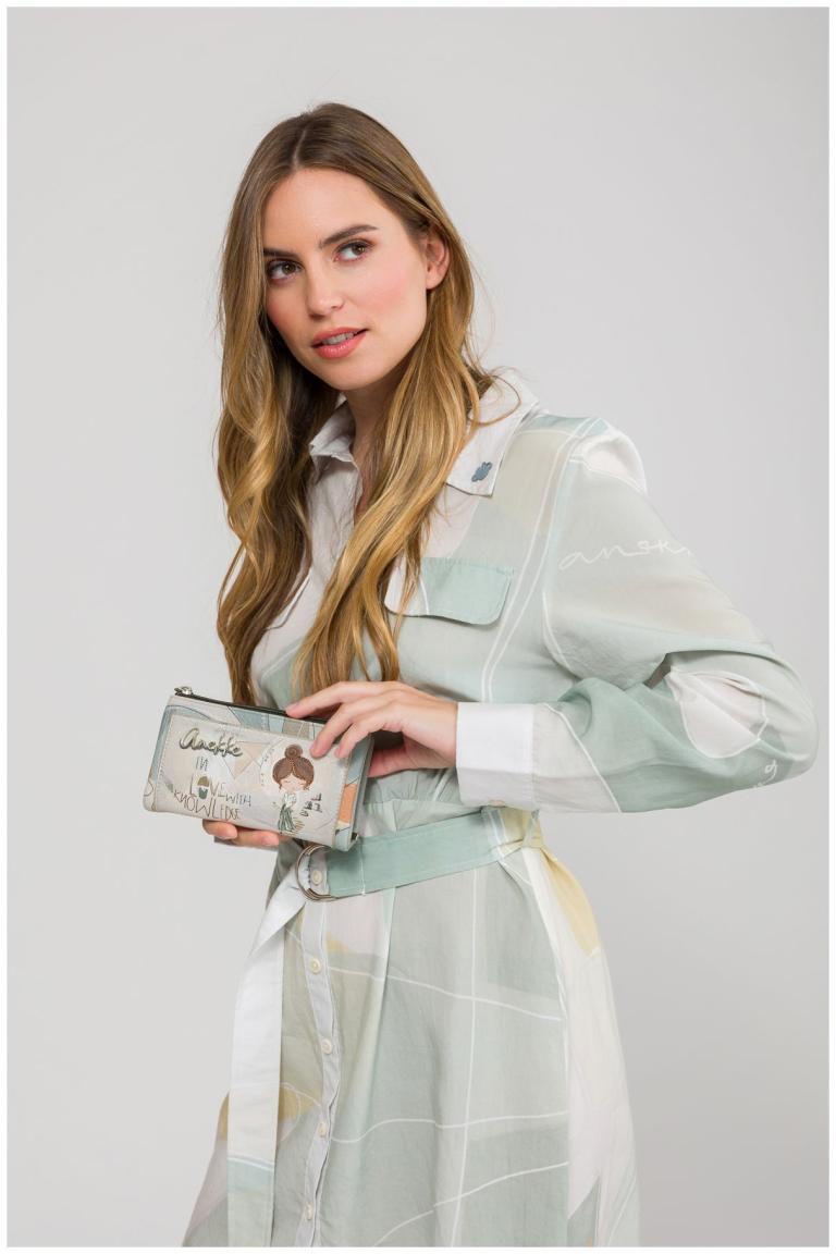 Anekke Portemonnaie mit Riegel Sophia Blaugrau 