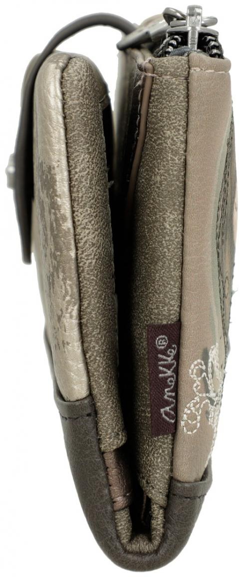Anekke Real Geldtasche Glitzer beige taupe flexibel