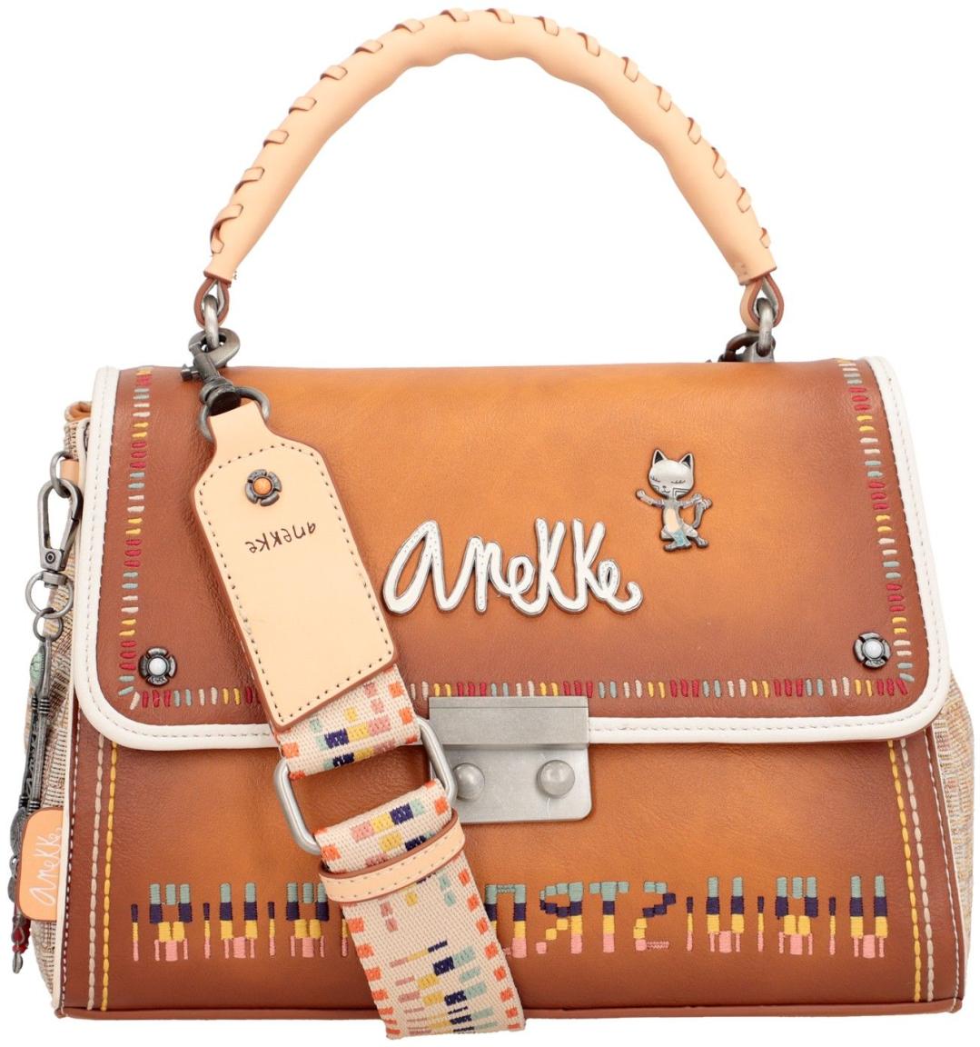 Anekke Satchel Vintage Braun Magic Souls Flechteinsatz