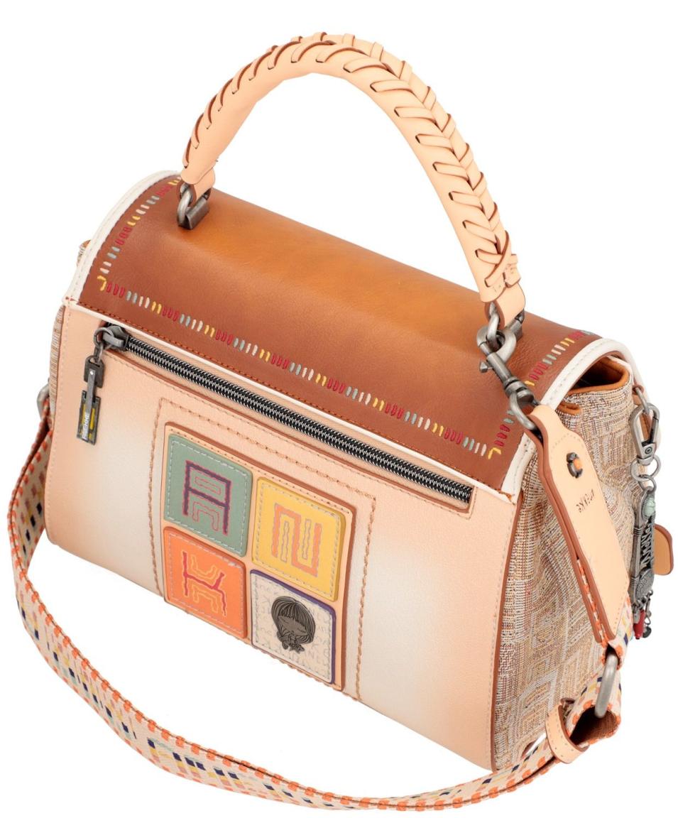 Anekke Satchel Vintage Braun Magic Souls Flechteinsatz