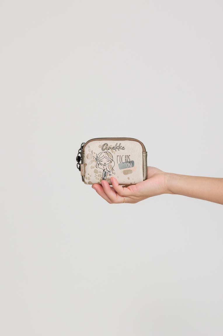 Anekke Schlüsseltasche breit Muse Olympia warm Beige