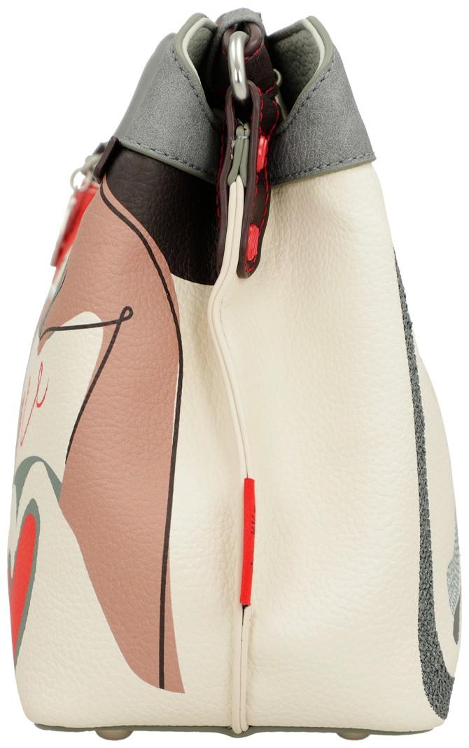 Anekke Schultertasche Alma Ole Miro Kunst Händeprint Hell