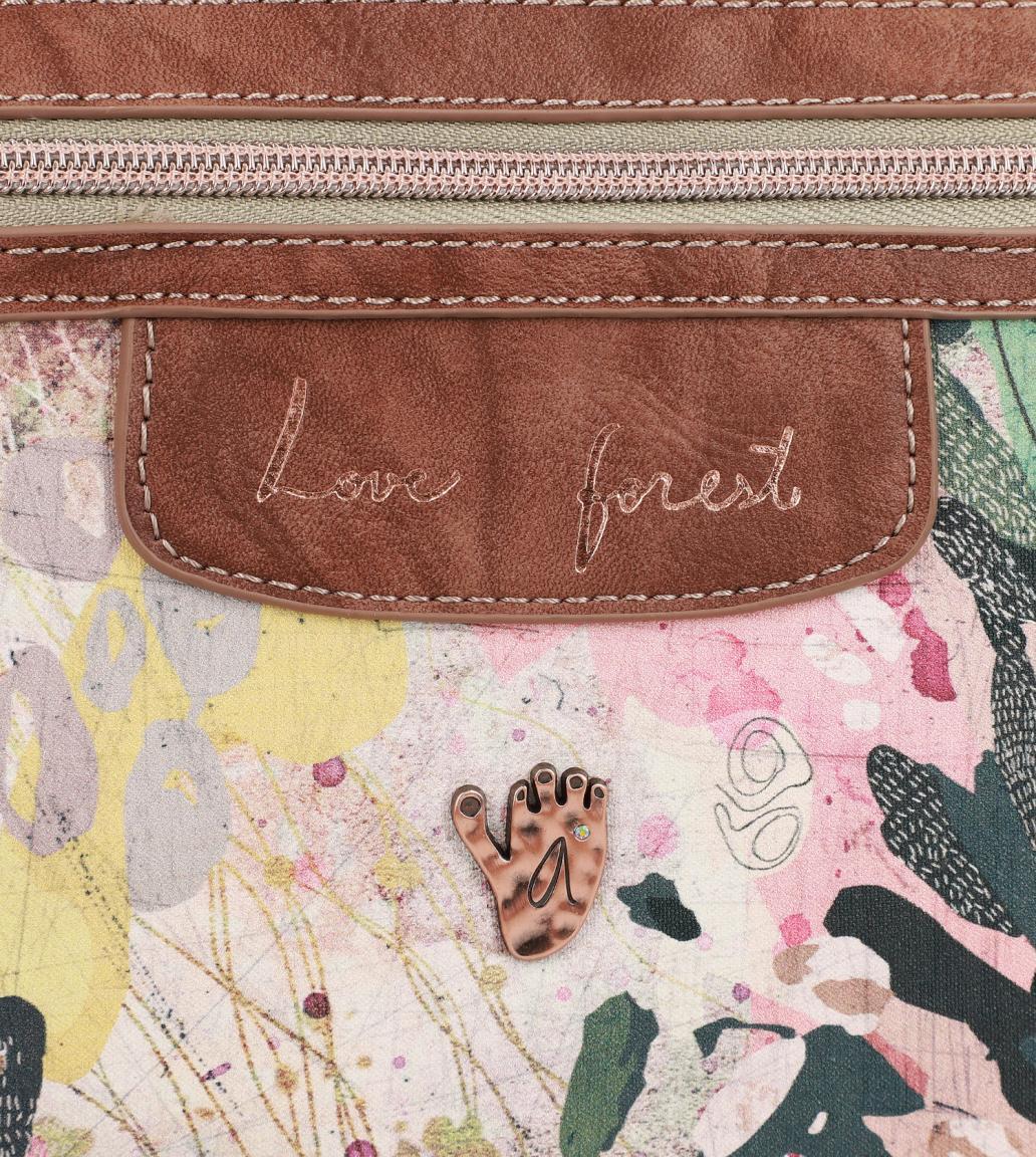 Anekke Schultertasche Clutch Jungle Nature Flechtoptik