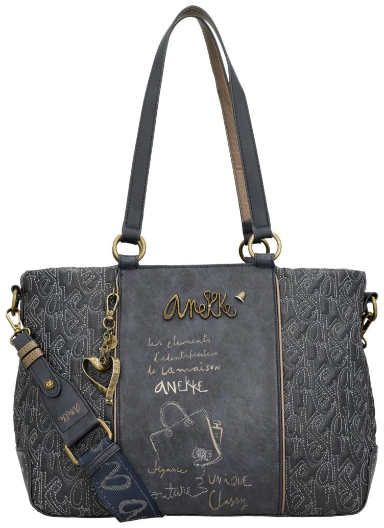 Anekke Shoppertasche Mademoiselle Boutique Glitzer Blau