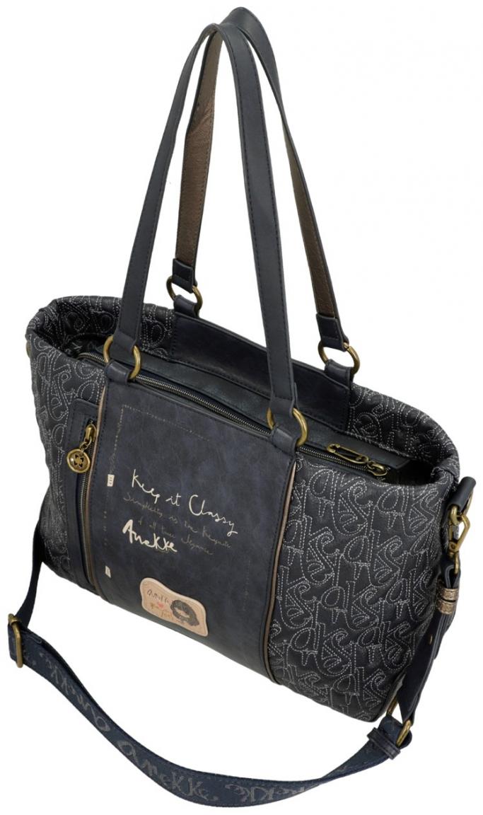 Anekke Shoppertasche Mademoiselle Boutique Glitzer Blau