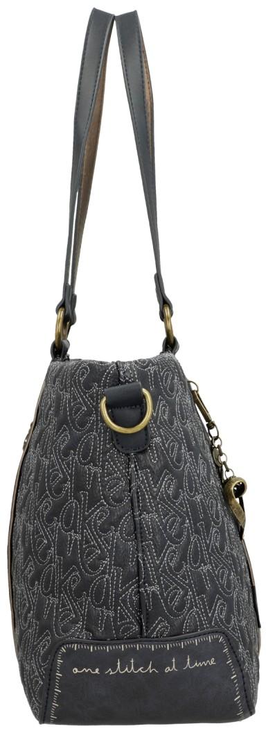 Anekke Shoppertasche Mademoiselle Boutique Glitzer Blau