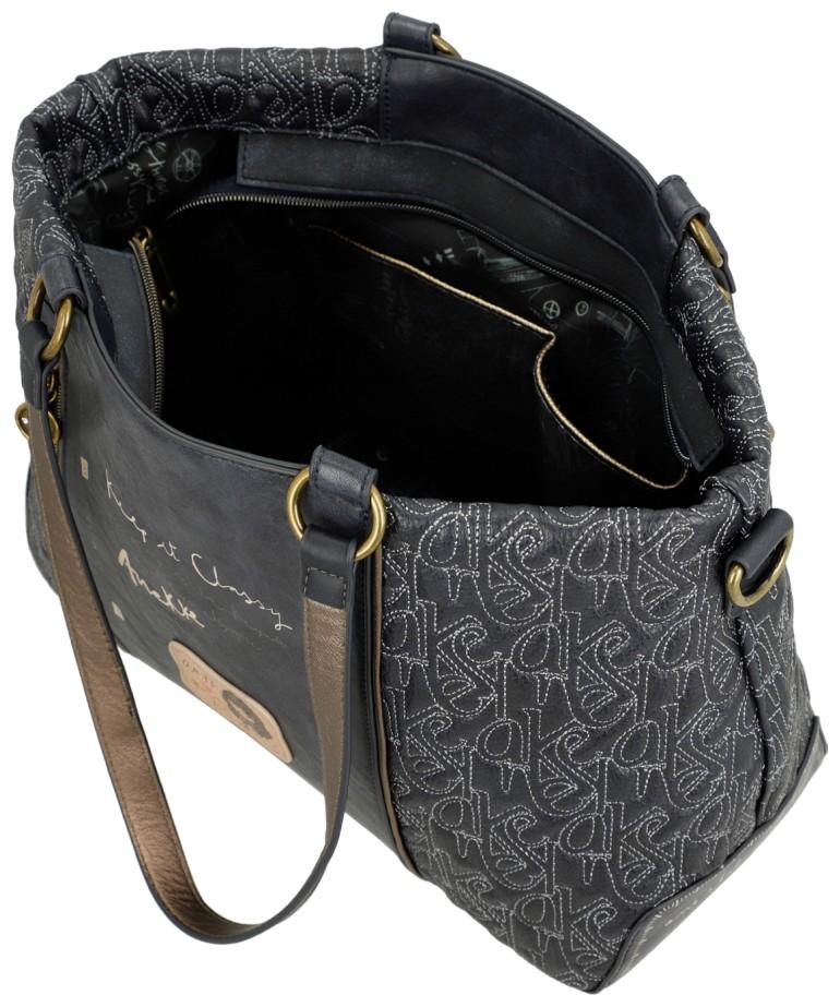 Anekke Shoppertasche Mademoiselle Boutique Glitzer Blau