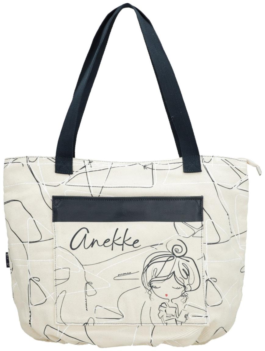 Anekke Sophia Beach Bag Tote Canvas Beige