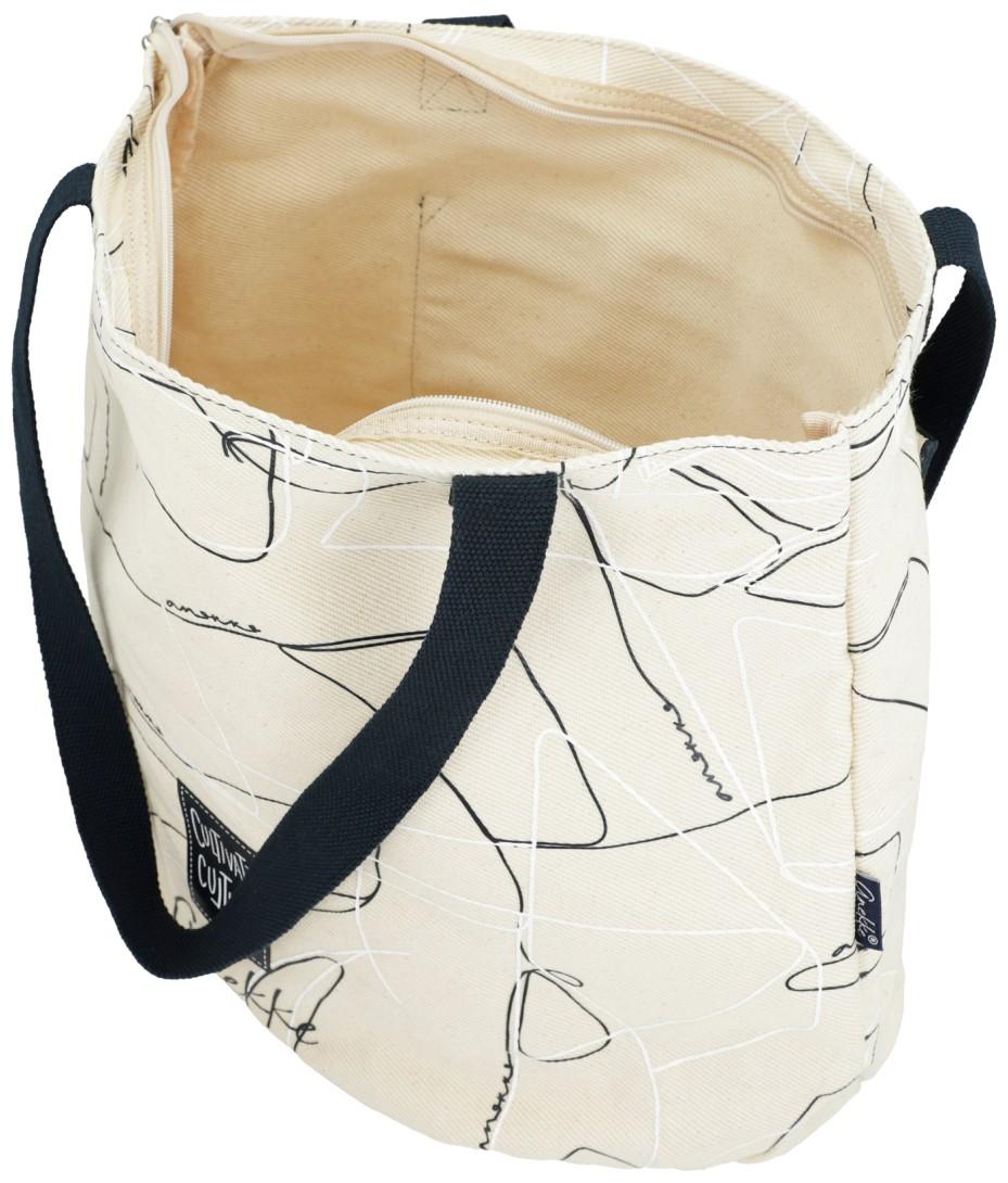 Anekke Sophia Beach Bag Tote Canvas Beige