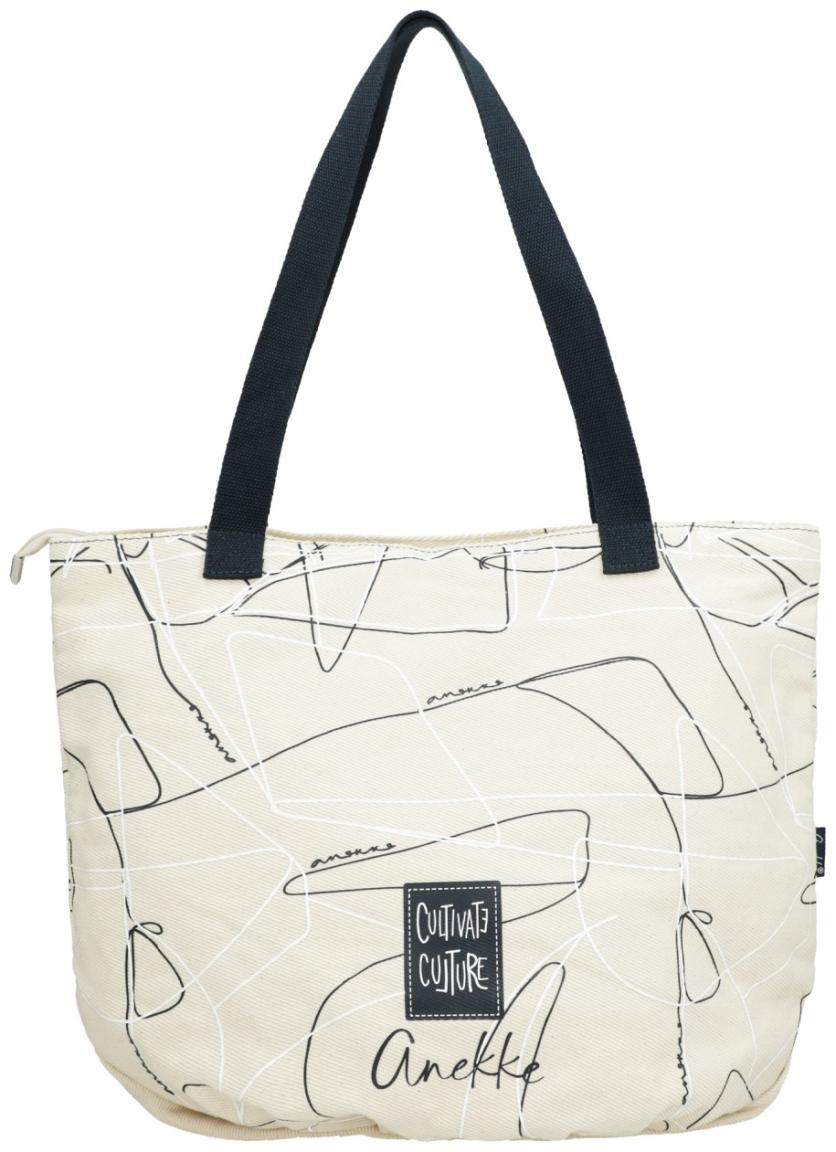 Anekke Sophia Beach Bag Tote Canvas Beige
