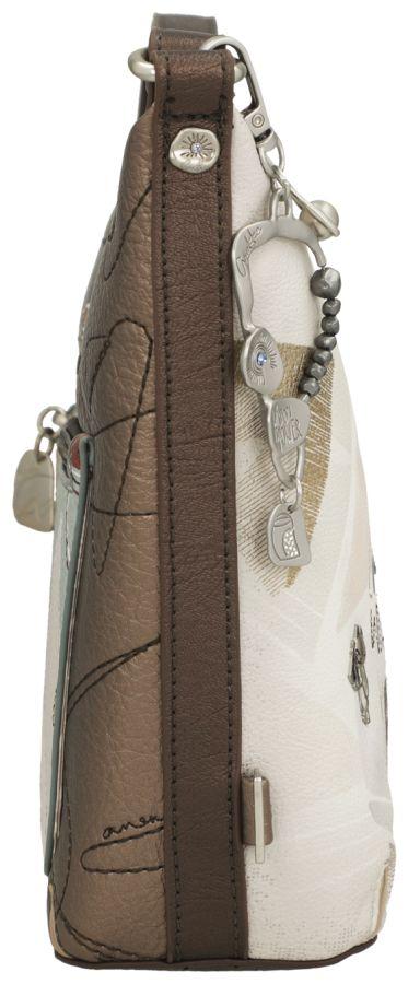 Anekke Sophia Beuteltasche hellbeige Metallic