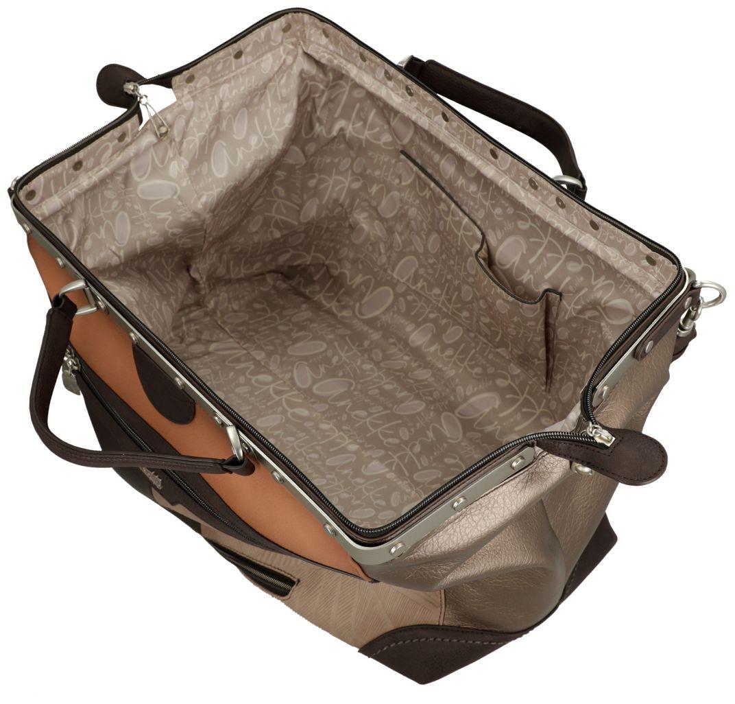 Anekke Sophia Travelbag Doktortasche big Braun mit Print