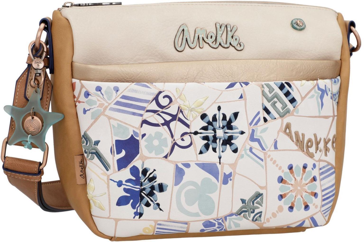 Anekke Sunrise Schultertasche Bunt Beige Seestern Anhänger