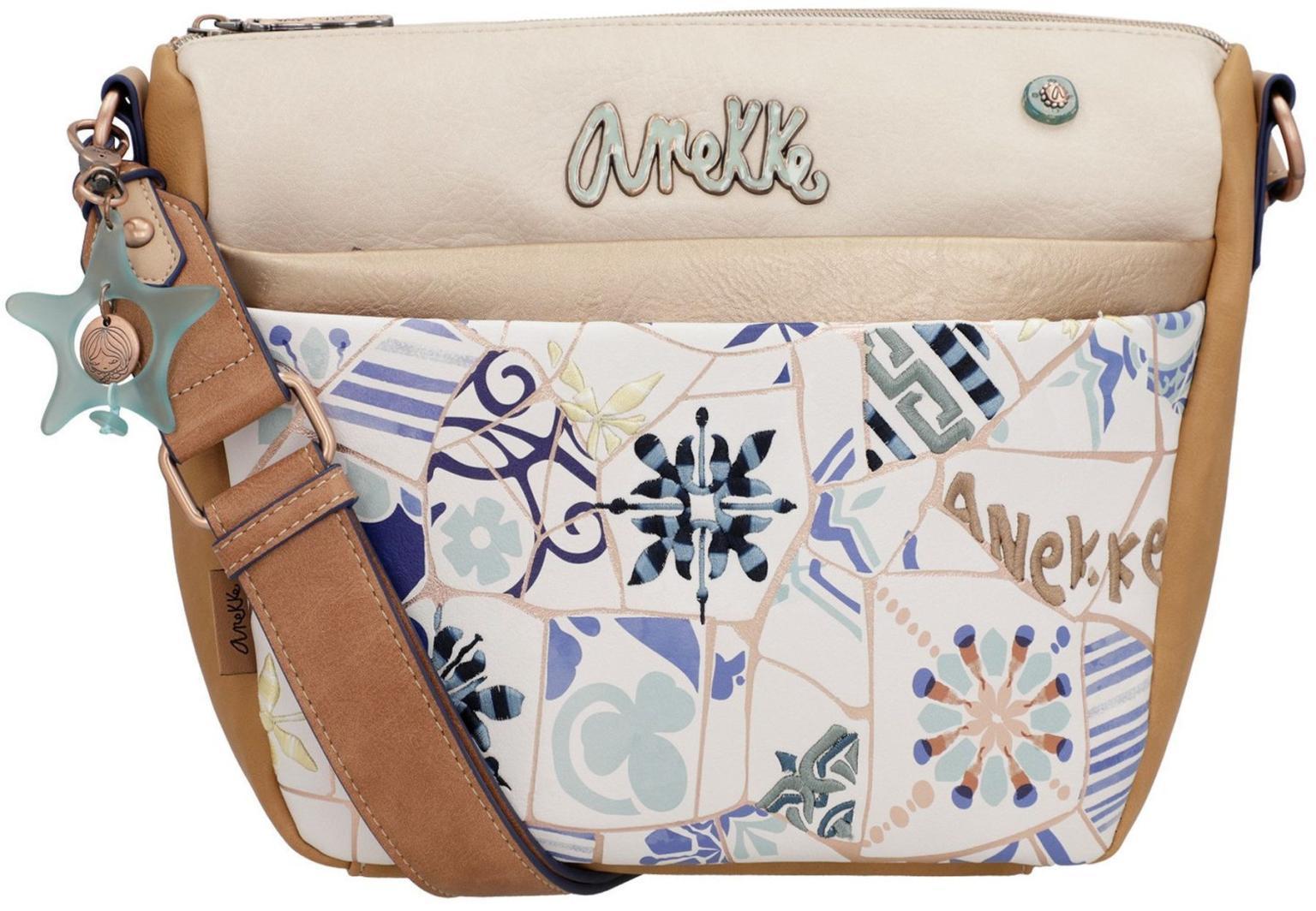 Anekke Sunrise Schultertasche Bunt Beige Seestern Anhänger