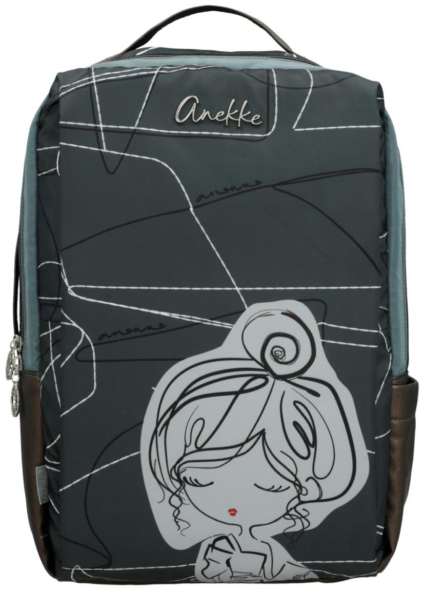 Anekke Tagesrucksack mit Laptopfach Sophia Auralis Olivgrün Nylon