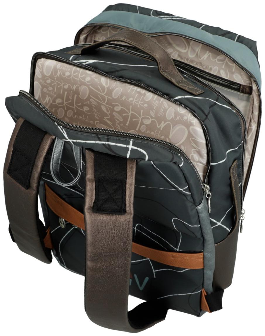 Anekke Tagesrucksack mit Laptopfach Sophia Auralis Olivgrün Nylon