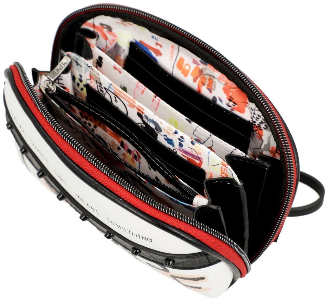 Anekke Taschenorganizer Clutch Fun and Music Energy weiß