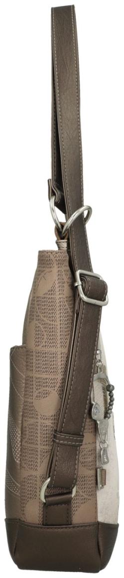 Anekke Taschenrucksack Sophia beige filigran Metallic Print