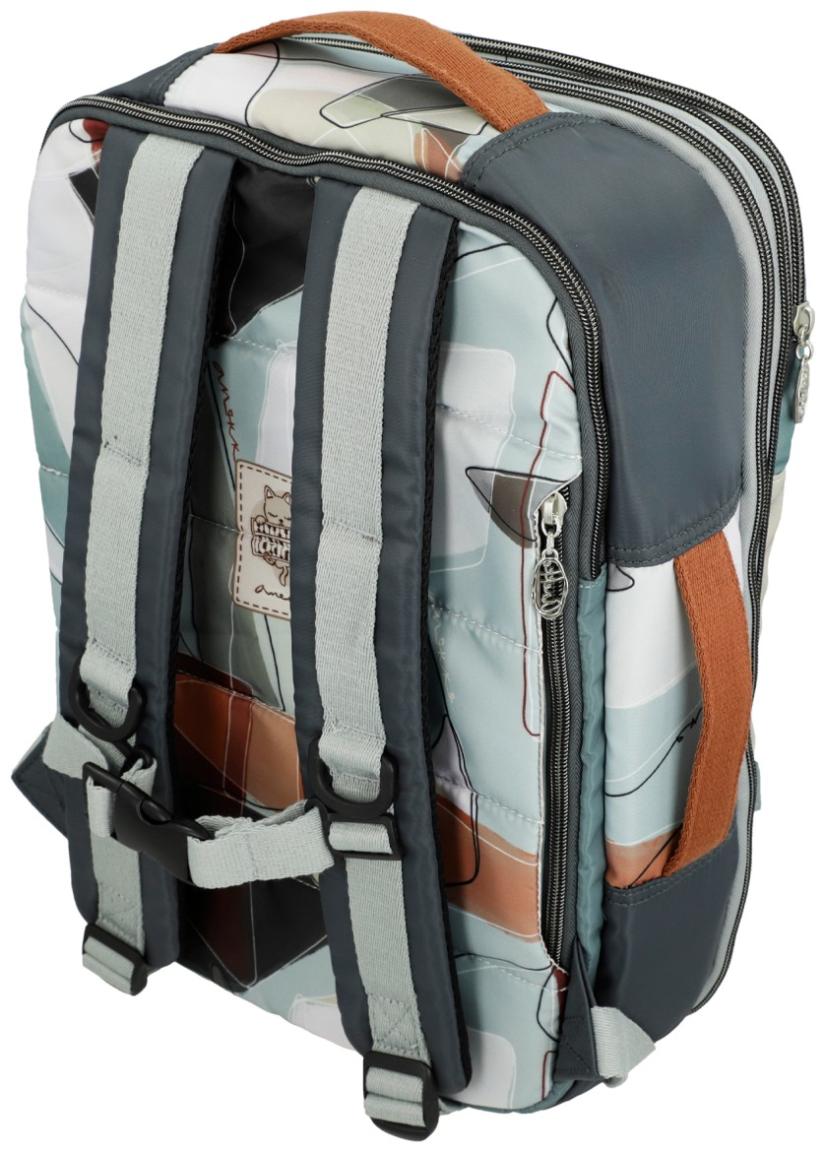 Anekke Textile Travel Backpack Sophia frisches Mintgrün Handgepäck