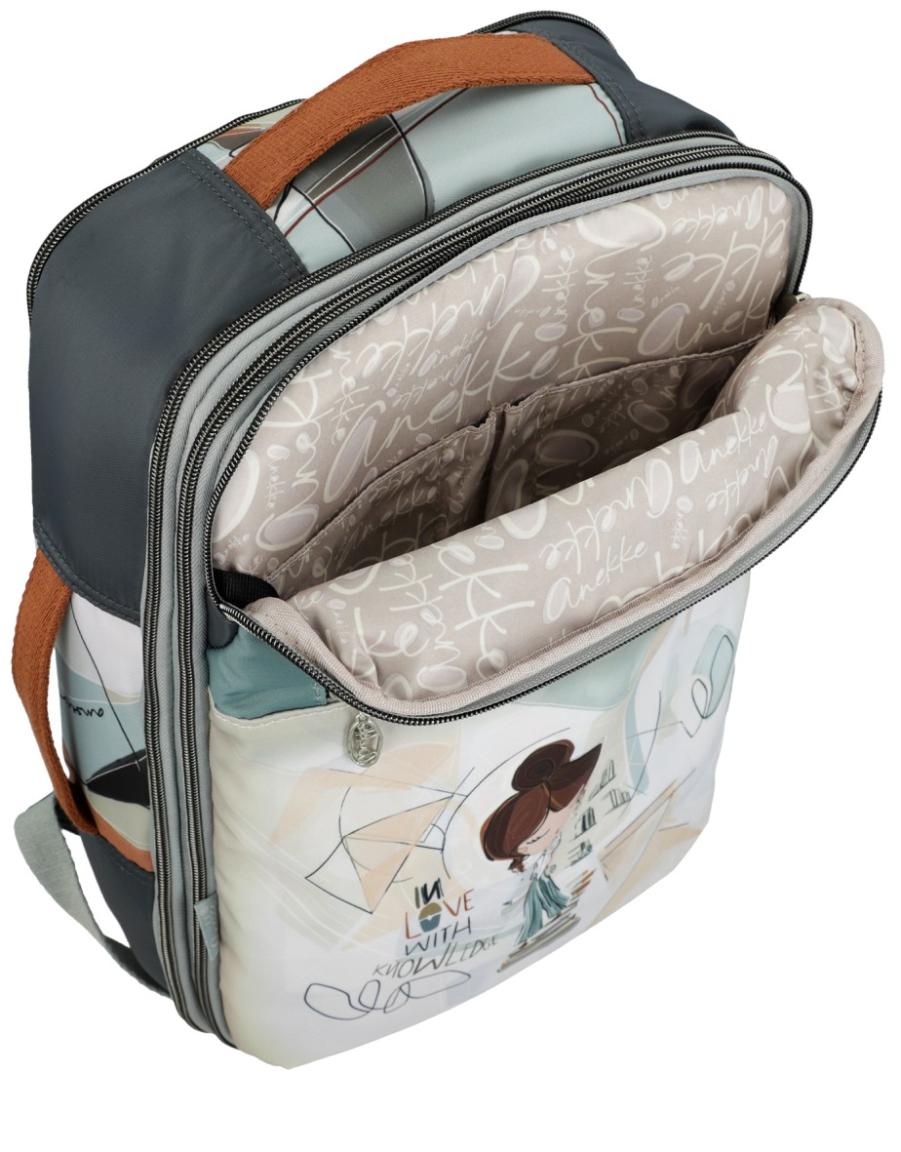 Anekke Textile Travel Backpack Sophia frisches Mintgrün Handgepäck