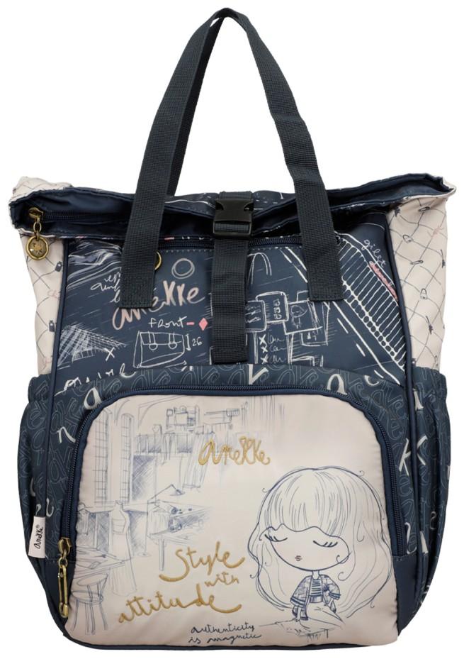 Anekke Textilrucksack Nylon Mademoiselle Travel Viaje Alloverprint