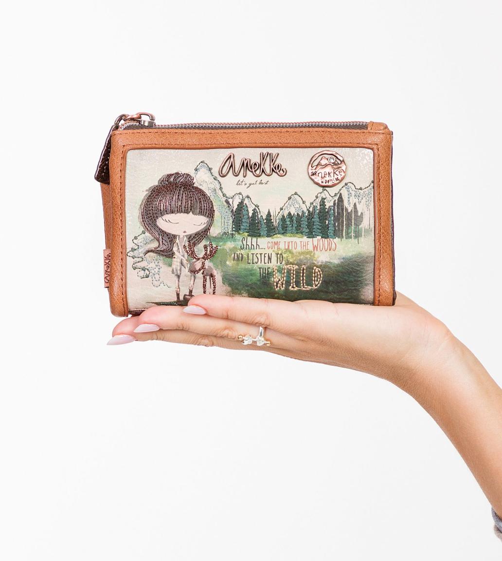 Anekke The Forest bestickte Geldtasche Kanada Lumberjack Elch