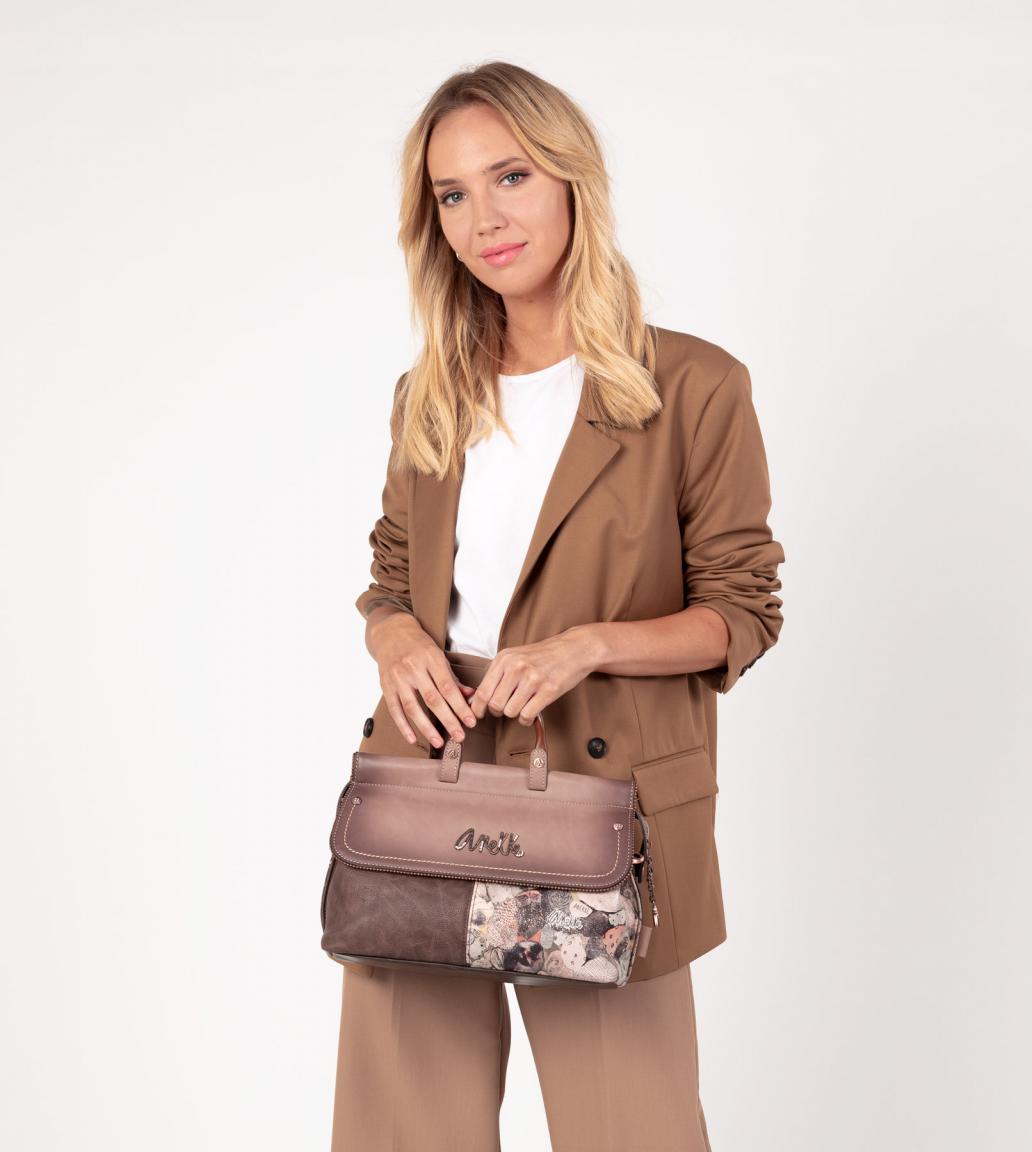 Anekke Top Handle Tasche Universe Space Stars Planets Überschlag